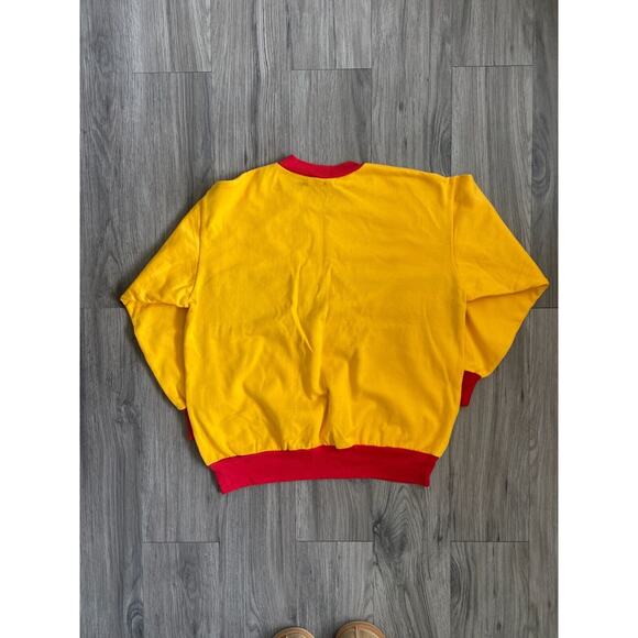 Vintage Iowa State Sweater Unisex Size Small, Yellow/Red, Crewneck, Embroidered - Picture 6 of 6
